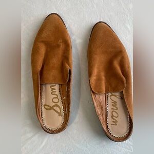 Sam Edelman Brown Suede Mules